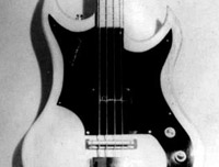 Old photo of the Supersound Double Cutaway Bass
